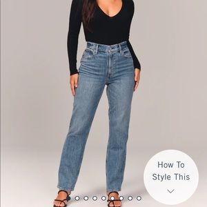 90s high rise straight jeans